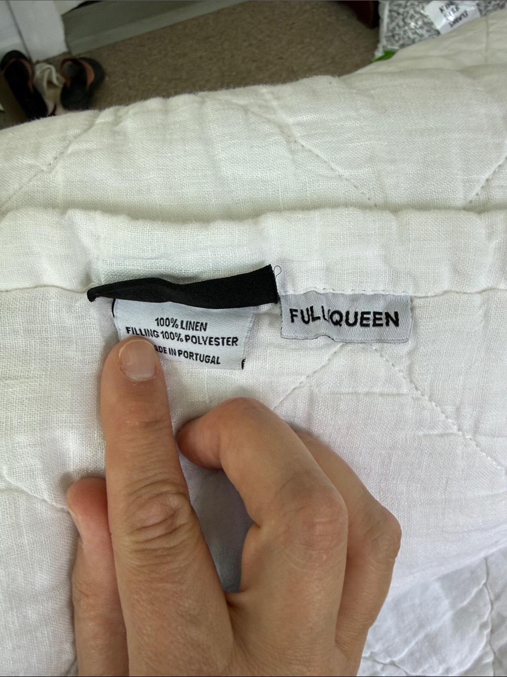 Brooklinen Washed European Linen Quilt Queen - Picture 3 of 4